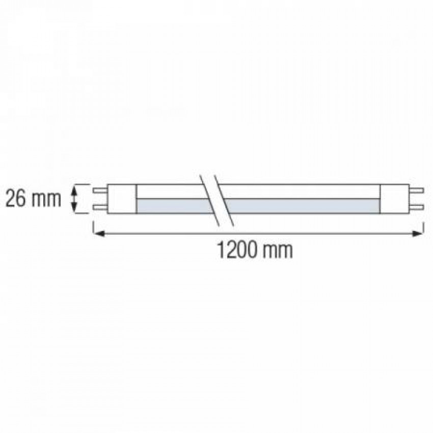 Світлодіодна лампа LED TUBE PRO-120 18W T8 6400К-002-003-0018-010