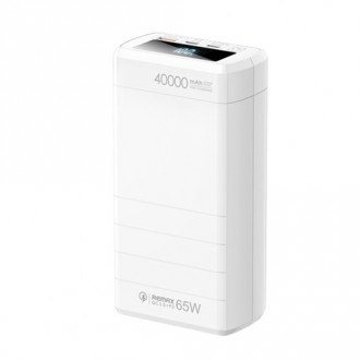 Зовнішній акумулятор Remax Dinba 40000mAh QC 65W Білий (RPP-310)-[articul]