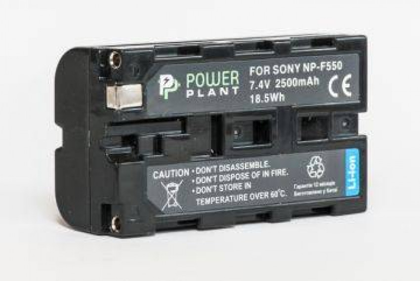 Акумулятор PowerPlant Sony LED NP-F550 2500mAh-DV00DV1365