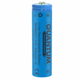 Акумулятор літій-іонний Quantum Li-ion INR18650, 3350mAh, 3С з клемним виступом, 1шт/уп-[articul]