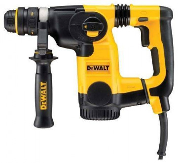 Перфоратор DeWALT, SDS-Plus, 800 Вт, 3,4 Дж (по ЕРТА 2,8 Дж), 3-х режимний, б/с патрон, max бур/коронка - 26/65 мм, 3,5 кг, валіза.-[articul]