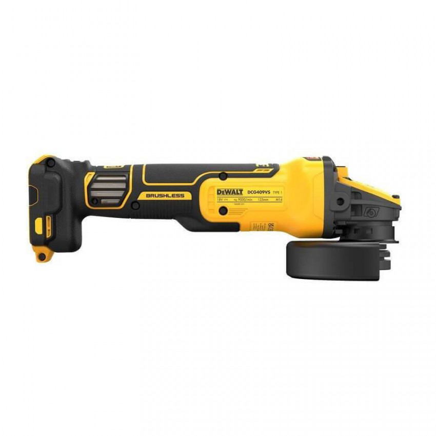 Шлифмашина угловая - болгарка аккумуляторная бесщёточная DeWALT DCG409VST1-DCG409VST1