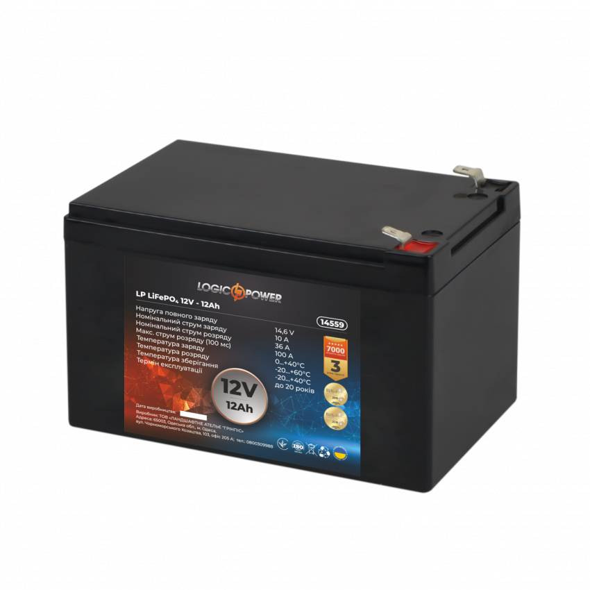 Акумулятор LP LiFePO4 12V - 12 Ah-