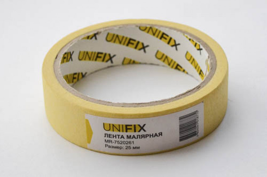 Стрічка клейка малярна 25мм*20м MR-7520261 UNIFIX-MR-7520261