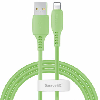 Кабель Baseus Colorful USB 2.0 to Lightning 2.4A 1.2M Зелений (CALDC-06)-[articul]