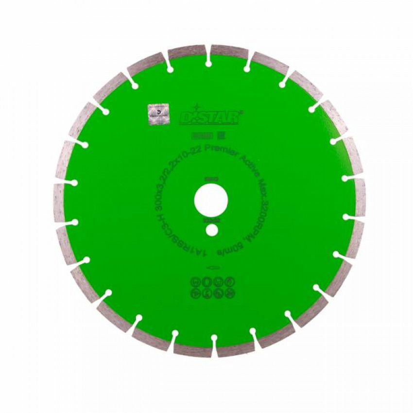 Коло алмазне відрізне 1A1RSS/C3-H 300x3,0/2,0x10x32-22 Premier Active-14327060022