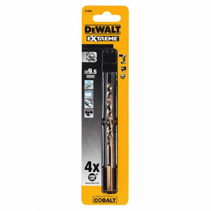 Свердло по металу EXTREME INDUSTRIAL COBALT DeWALT DT4964-DT4964