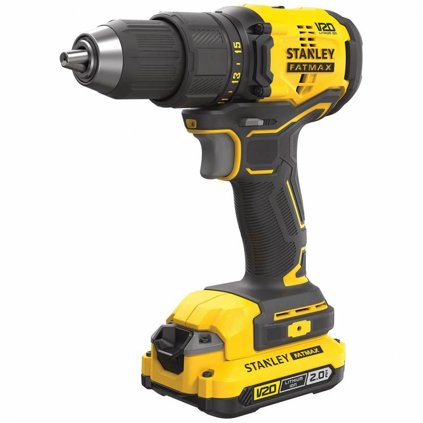 Дриль-шурупокрут безщітковий акумуляторний STANLEY FATMAX SFMCD710D2K-SFMCD710D2K