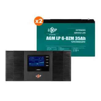 Комплект резервного живлення ДБЖ + DZM батарея UPS B1500 + АКБ DZM 910W-[articul]