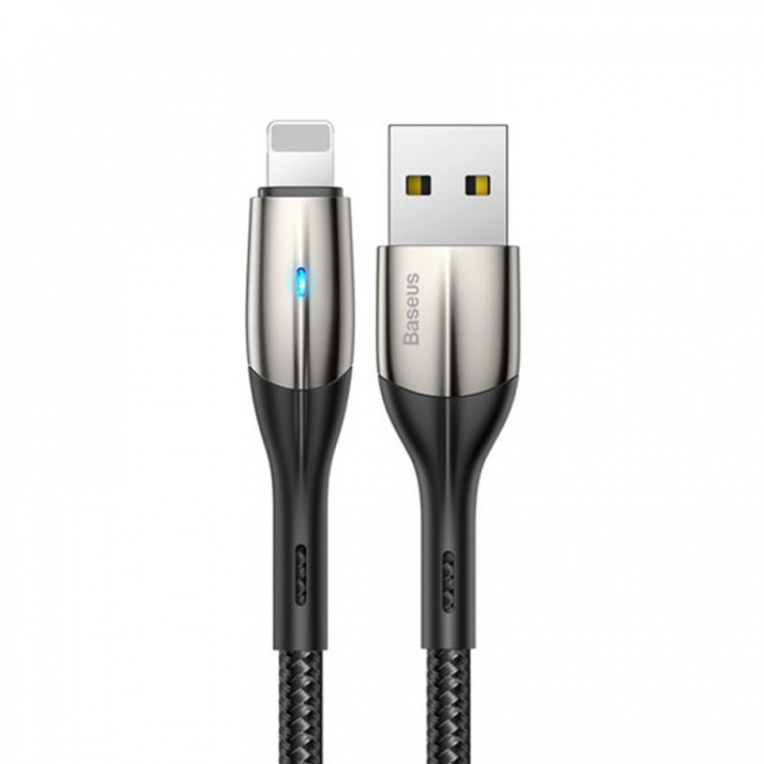 Кабель Baseus Horizontal USB 2.0 to Lightning 1.5A 2M Чорний (CALSP-C01)-