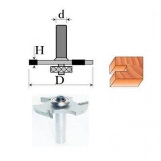 Фреза Кромкова фальцева Solid №1023 z3 (D40, h12, L50) 18-031-120-[articul]