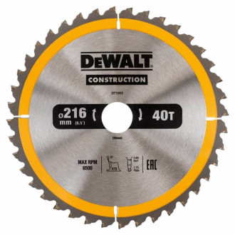 Диск пильний DeWALT DT1953, 216х30 мм, 40z-[articul]