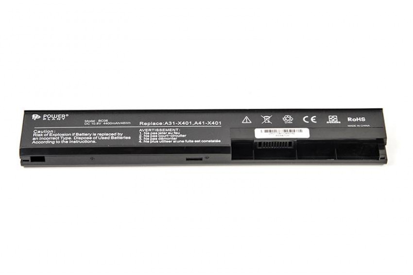 Акумулятор для ноутбука ASUS X401 (ASX401LH, A32-X401) 10.8V 4400mAh-NB430239