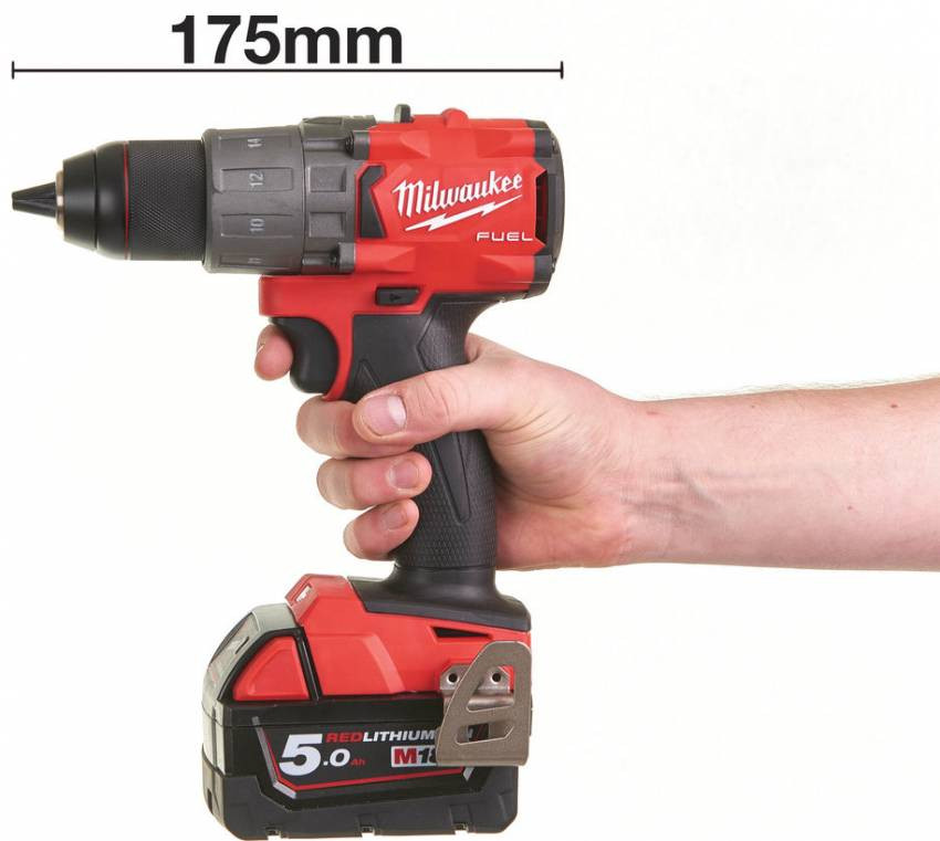 Дриль-шуруповерт акумуляторний MILWAUKEE, M18 FDD2-0X,135Нм, (HDкейс)-4933464266