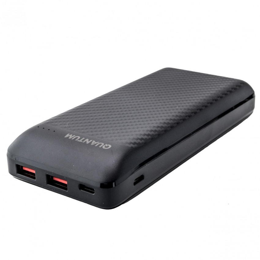 Універсальний мобільний акумулятор Power bank fast charging Quantum QM-PB1022 black 20 000mAh 3.7V-QM-PB1022