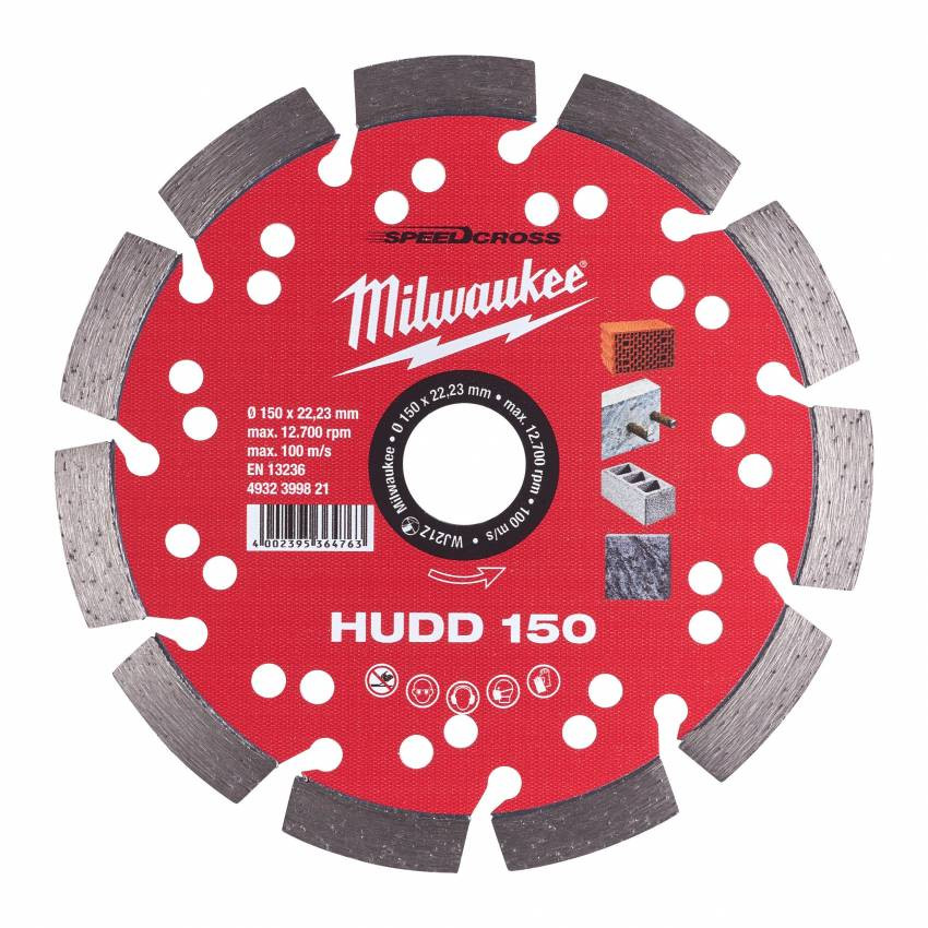 Диск алмазний Speedcross MILWAUKEE HUDD 350, Ø350мм-4932471985