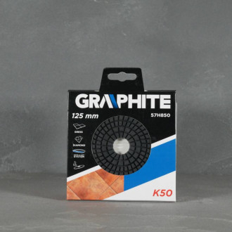 Круг діамантовий полірувальний на липучці Graphite125 мм, K50-[articul]