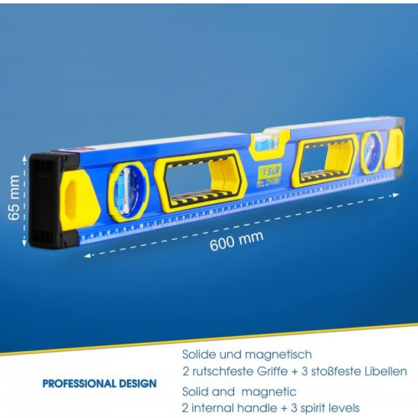 Рівень магнітний S&R 600 мм-423033060