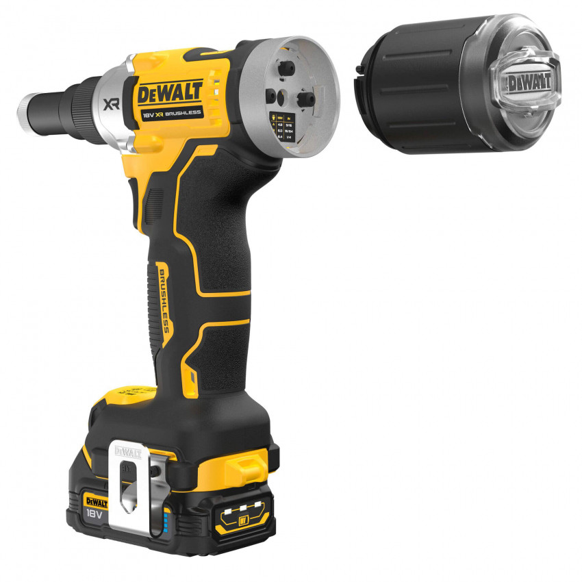 Заклепочник акумуляторний безщітковий DeWALT DCF414E2GT-DCF414E2GT