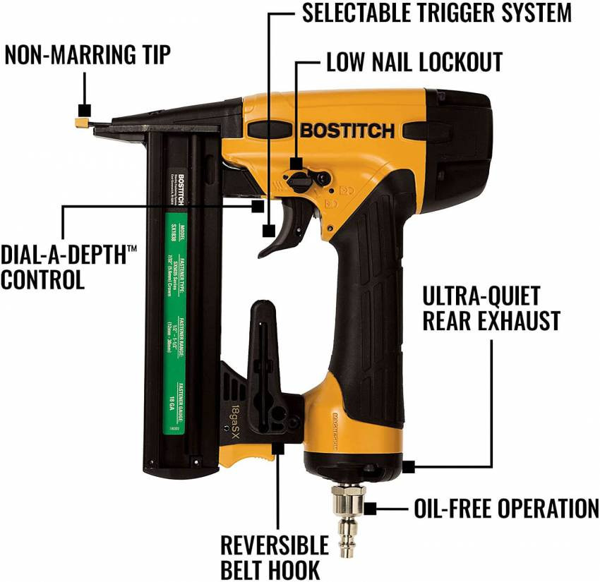 Пістолет скобозабивний пневматичний BOSTITCH SX1838-E-SX1838-E