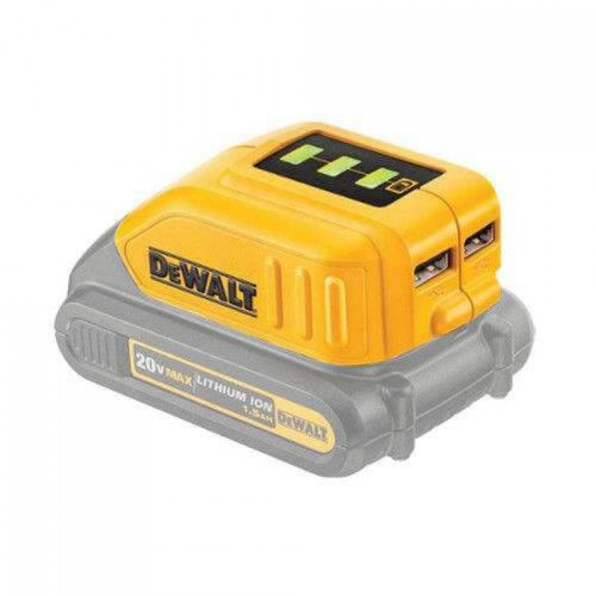 Ліхтар світлодіодний акумуляторний + USB адаптер DeWALT DCL040+DCB090-DCL040+DCB090