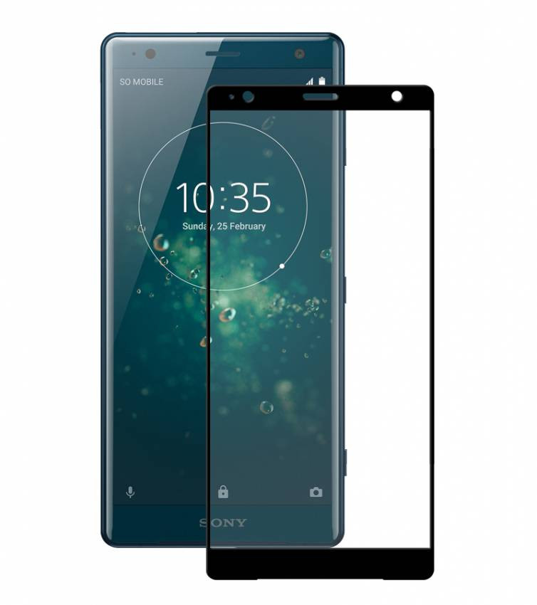 Захисне скло Full screen PowerPlant для Sony Xperia XZ2, Black-GL605453