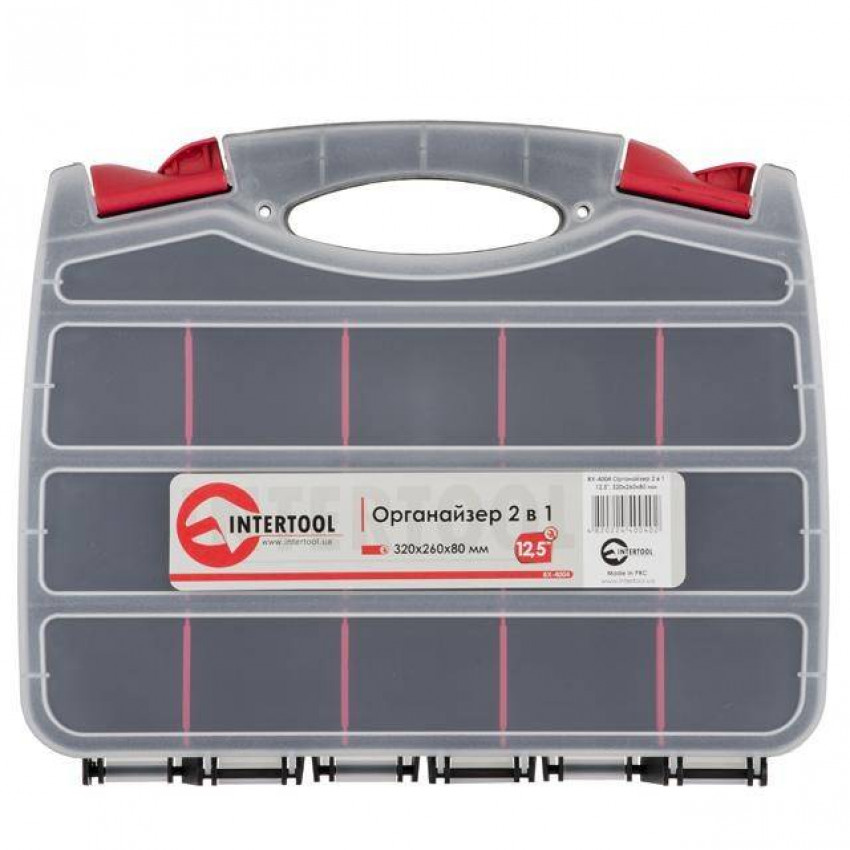 Органайзер 12.5" 2 в 1 320*260*80 мм INTERTOOL BX-4004-BX-4004