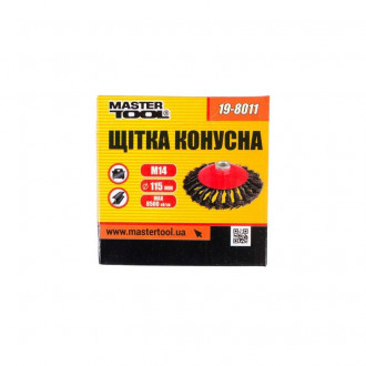 MasterTool Щітка конусна із плетеного дроту D115 М14, Арт.: 19-8011-[articul]