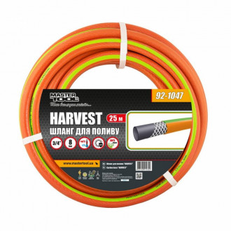 Шланг для поливу MASTERTOOL &quot;HARVEST&quot; 3/4&quot; 25 м помаранчевий 92-1047