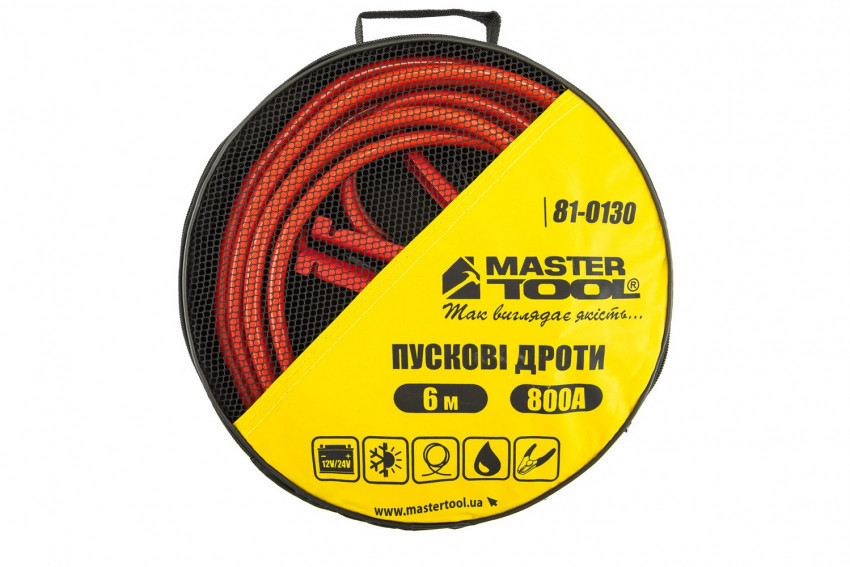 Дроти пускові MASTERTOOL 800 А 6 м 81-0130-81-0130