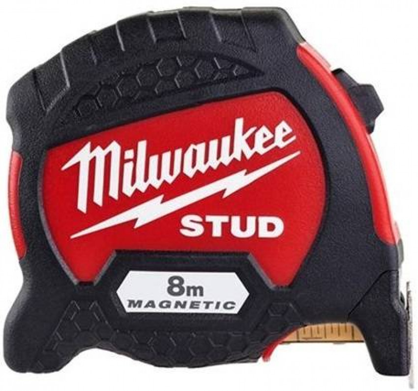 Рулетка магнітна метрична MILWAUKEE STUD, 8м (33мм)-4932471627