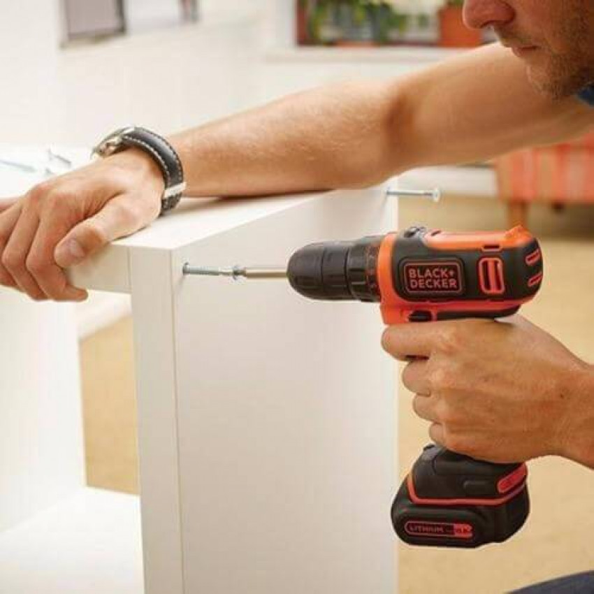 Дриль-шуруповерт акумуляторний BLACK DECKER BDCDD12K-BDCDD12K