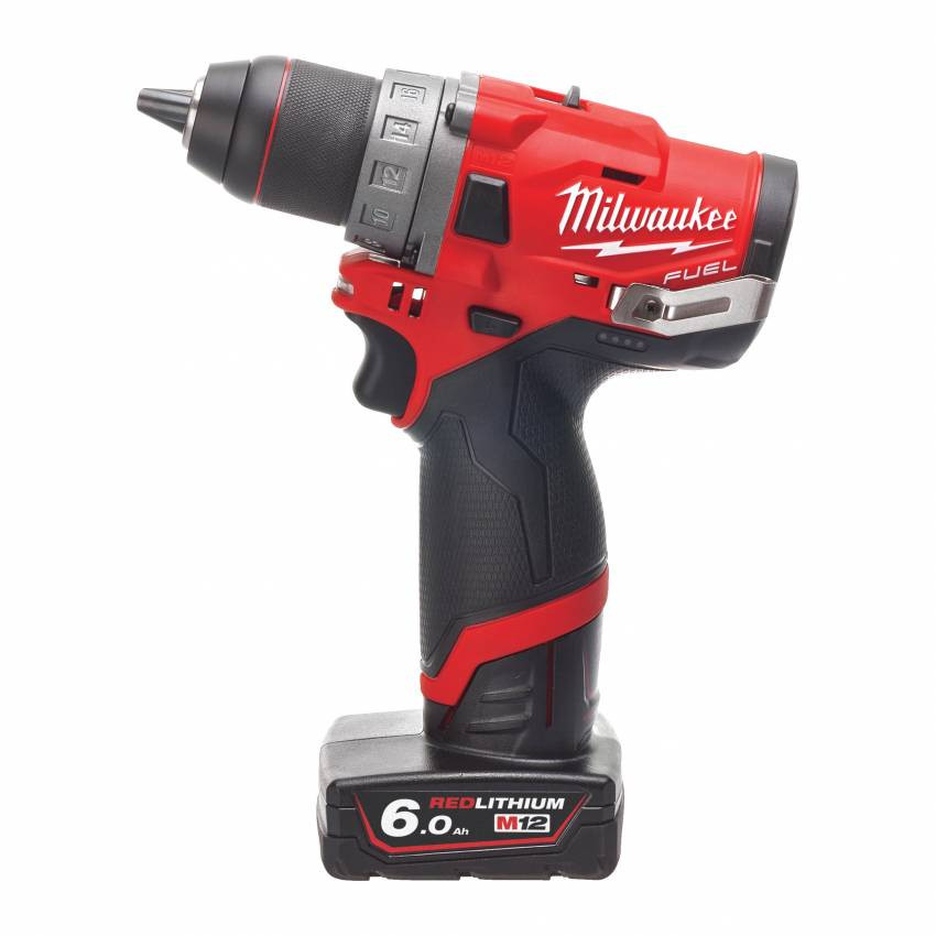 Дриль-шуруповерт акумуляторний MILWAUKEE, M12 FDD-402X, 44Нм (зарядний пристрій, 2 акум.Х 4Ач, HDкейс)-4933459818