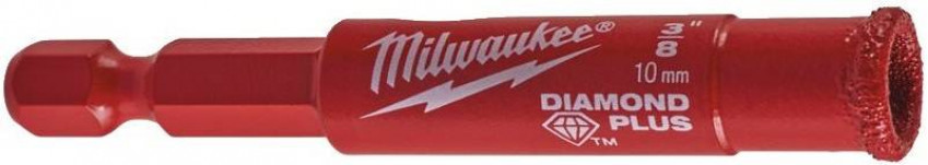 Коронка алмазна Diamond Plus MILWAUKEE, Ø10мм-49560509