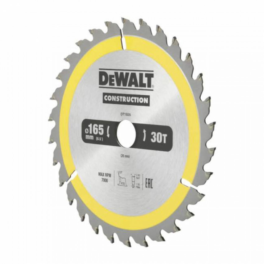 Диск пильний CONSTRUCTION DeWALT DT1935-DT1935