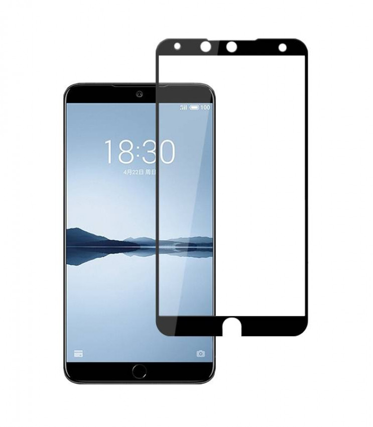 Захисне скло Full screen PowerPlant для Meizu 15 Black-GL605149