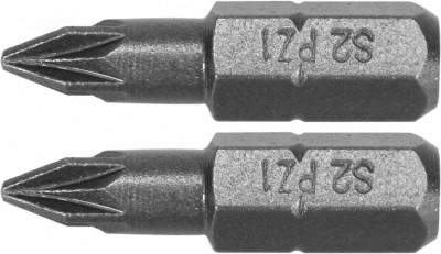 Насадка викрутка YATO: &quot;Pozidriv&quot; PZ1 x 25 мм, HEX 1/4&quot;, AISI S2, 2 шт-[articul]