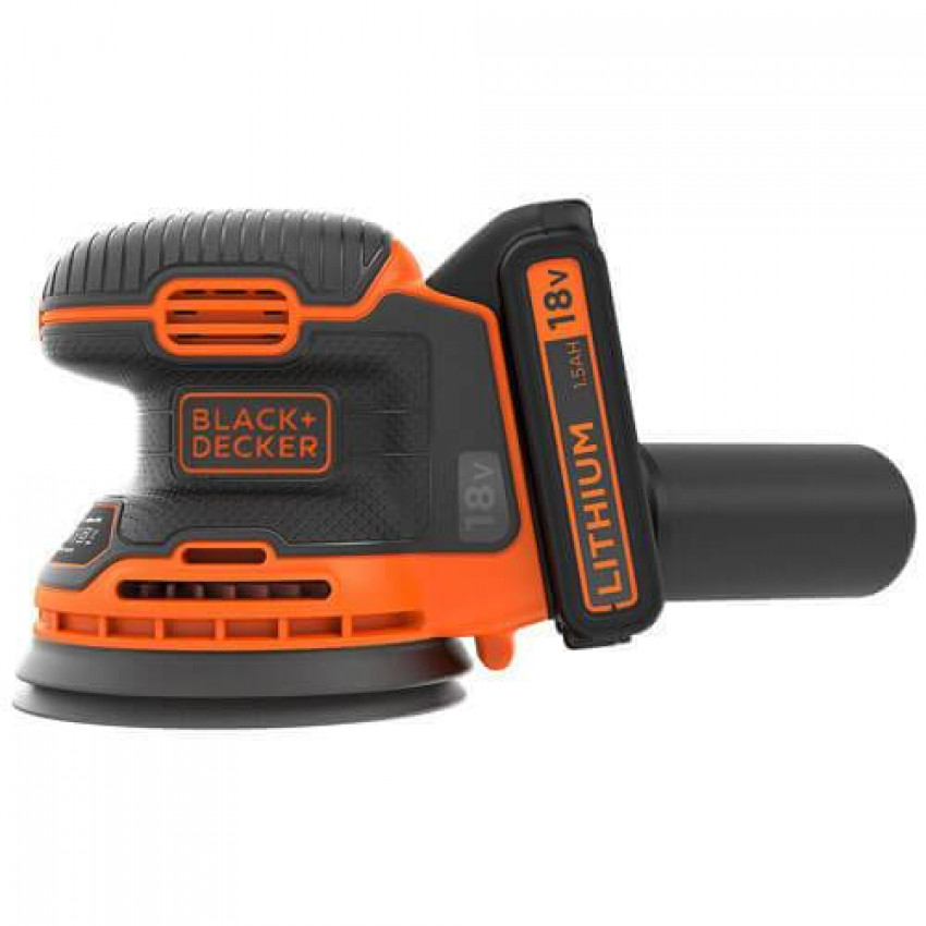 Шліфмашина ексцентрикова акумуляторна BLACK DECKER BDCROS18-BDCROS18