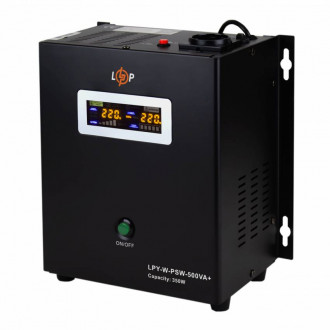 ДБЖ з правильною синусоїдою 12V LPY-W-PSW-500VA+(350Вт)5A/10A-[articul]