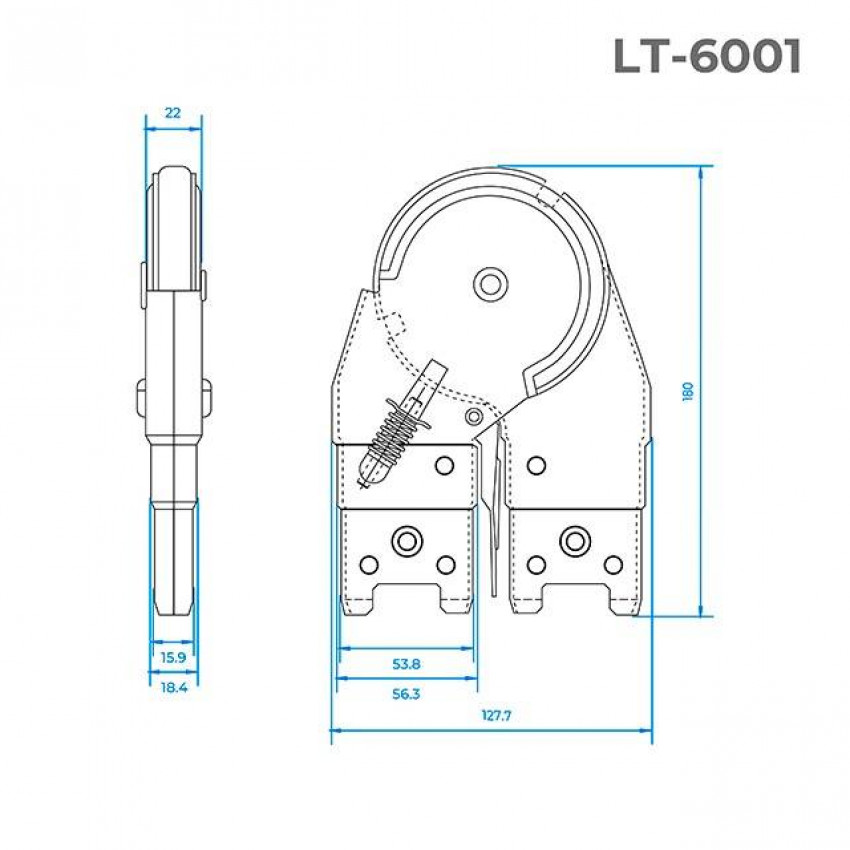 Шарніри для драбин та стрем'янок INTERTOOL LT-6001-LT-6001