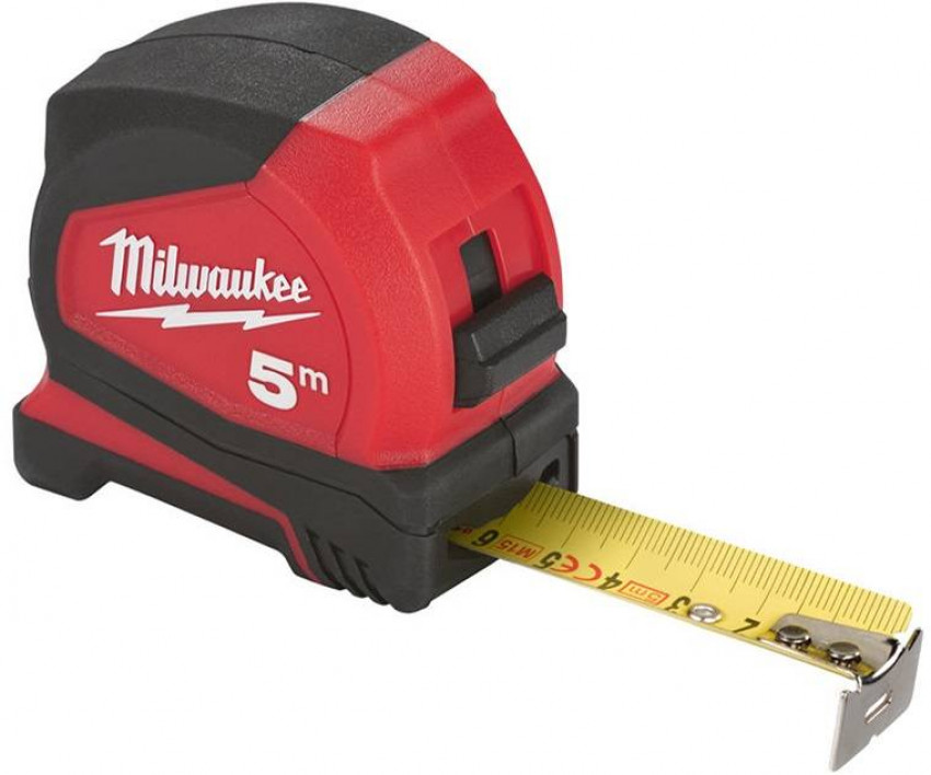 Рулетка Pro Compact MILWAUKEE, 5м, (19мм)-4932459592