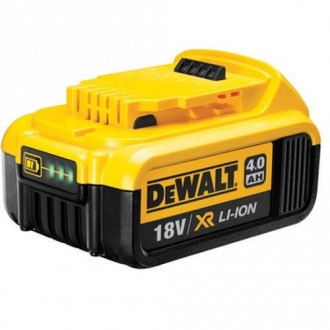 Акумуляторна батарея DeWALT DCB182, 18 В, 4 Ач, час заряджання 40 хв, вага 0.61 кг