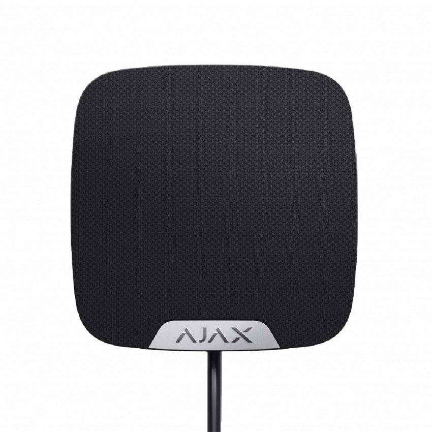 Дротова сирена для приміщень AJAX HomeSiren Fibra (black)-