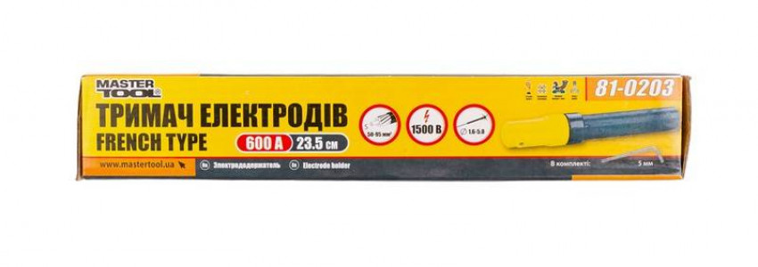 Тримач електродів MASTERTOOL French type 600 А 81-0203-81-0203