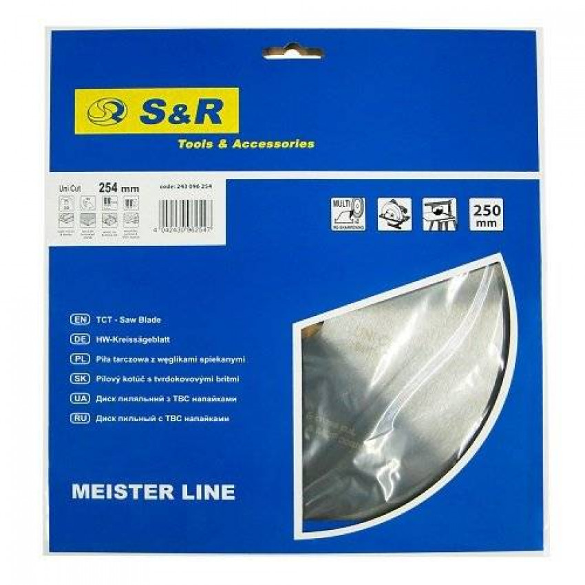 Диск пиляльний S & R Meister UniCut 254x30х3,2 мм-243096254