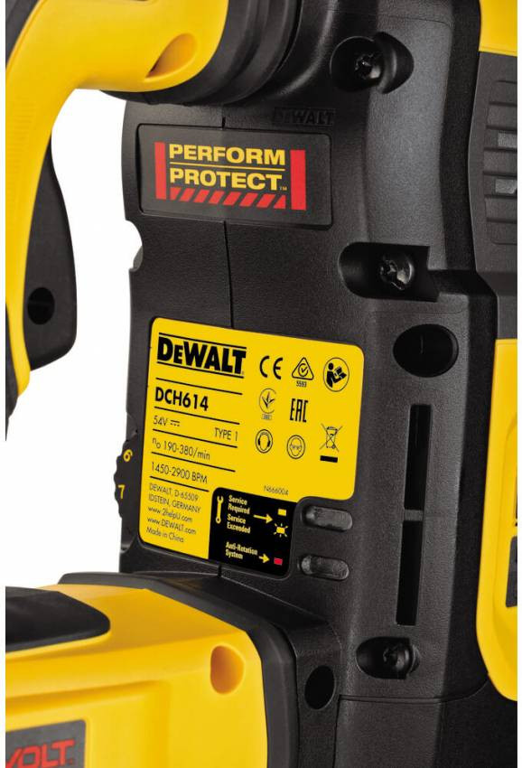 Перфоратор акумуляторний безщітковий SDS-MAX DeWALT DCH614X2-DCH614X2