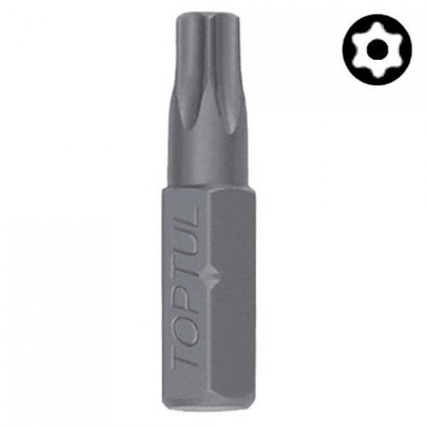 Насадка 1/4" 25мм TORX T10 з отвором TOPTUL FSGA0810-FSGA0810