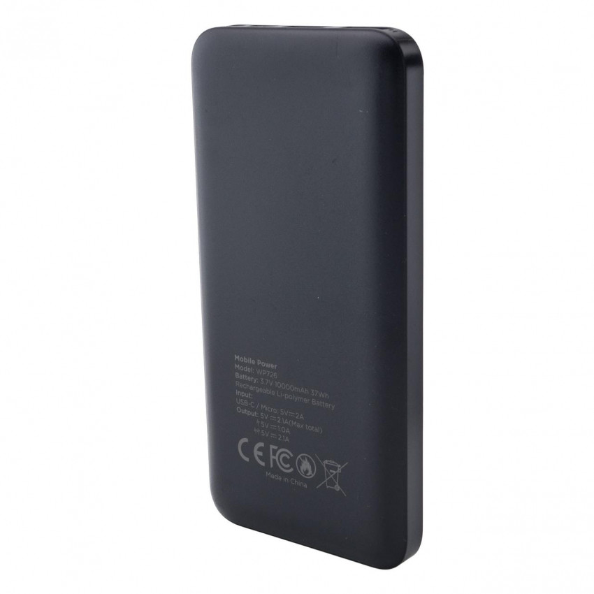 Універсальний мобільний акумулятор (Power Bank) Westinghouse WP726-100HCB 10000 mAh Black (0889554004142)-WP726-100HCB