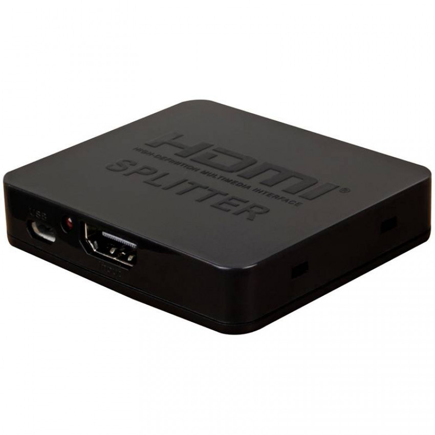 Спліттер PowerPlant HDMI 1x2 V1.4, 4Kx2K, 3D (HDSP2-M)-CA911462