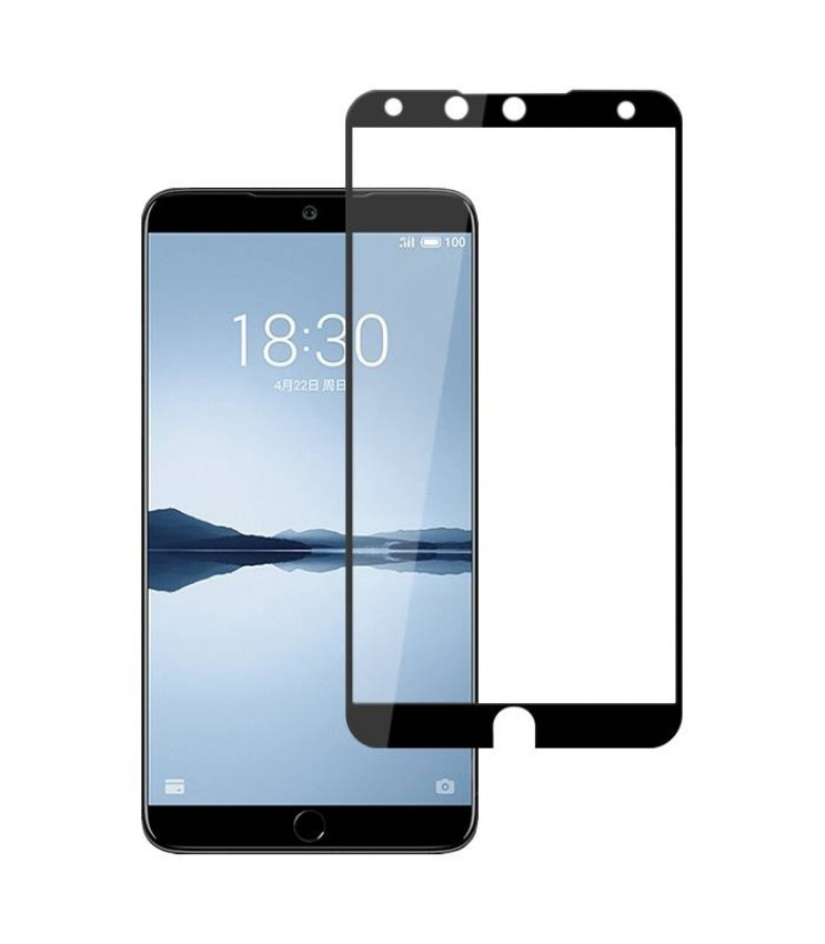 Захисне скло Full screen PowerPlant для Meizu 15 Plus Black-GL605163